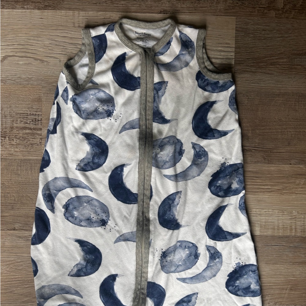 Burt's Bees Blue and White Sleep Sack